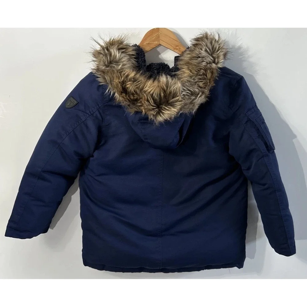 Boys Polo Ralph Lauren Water-Resistant Down Parka Coat Sz 7 Nice